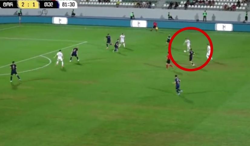VIDEO: ეს რა იყოოოოო?! გიორგი არაბიძეს წლის საუკეთესო გოლი გაჰქონდა, წარმოუდგენელი დარტყმა