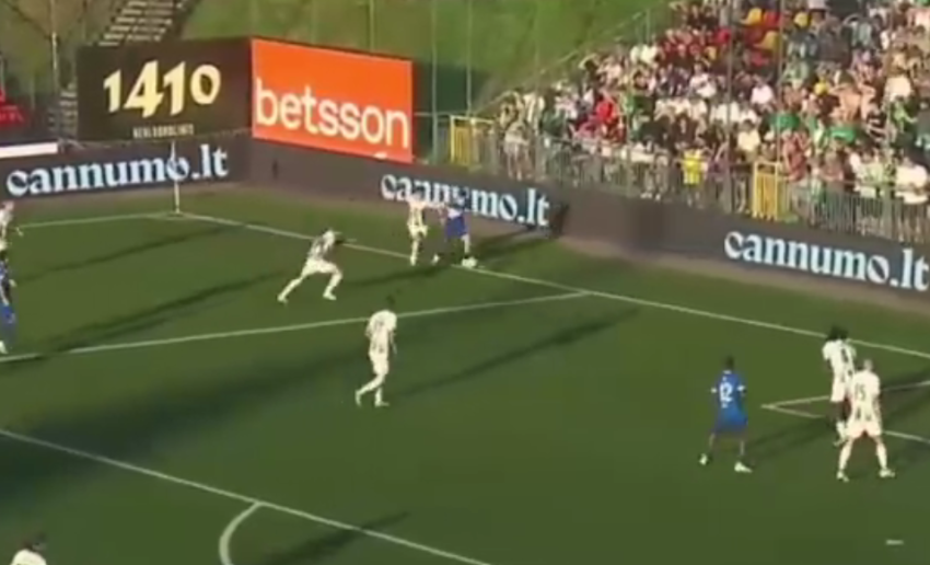 VIDEO: თორნიკე კვარაცხელიას საოცარი თამაში "ჟალგირისის" წინააღმდეგ