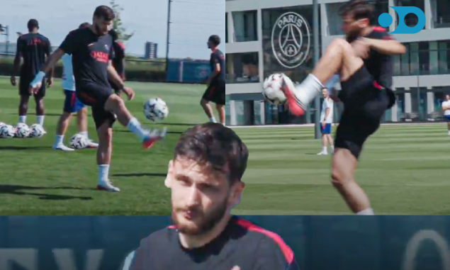 VIDEO: ხვიჩა კვარაცხელია პსჟ-ს ვარჯიშზე ყურადღების ეპიცენტრშია